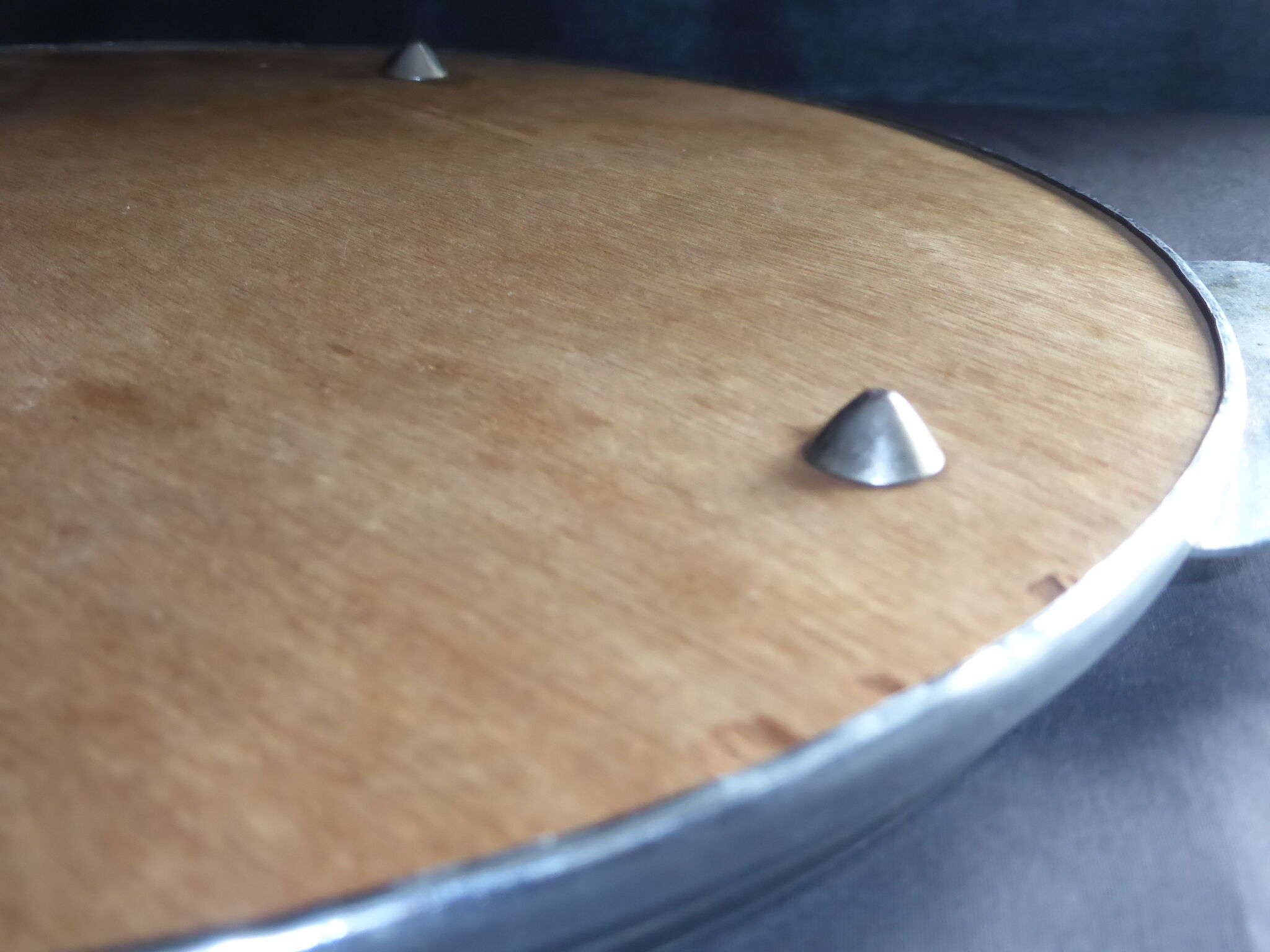 Round mirror tray polylobed side sockets 40/50 years