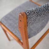 Ensemble de six chaises en teck, design danois, années 1960, production : Danemark