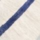 Berber carpet beni ouarain ecru blue line 243x160m