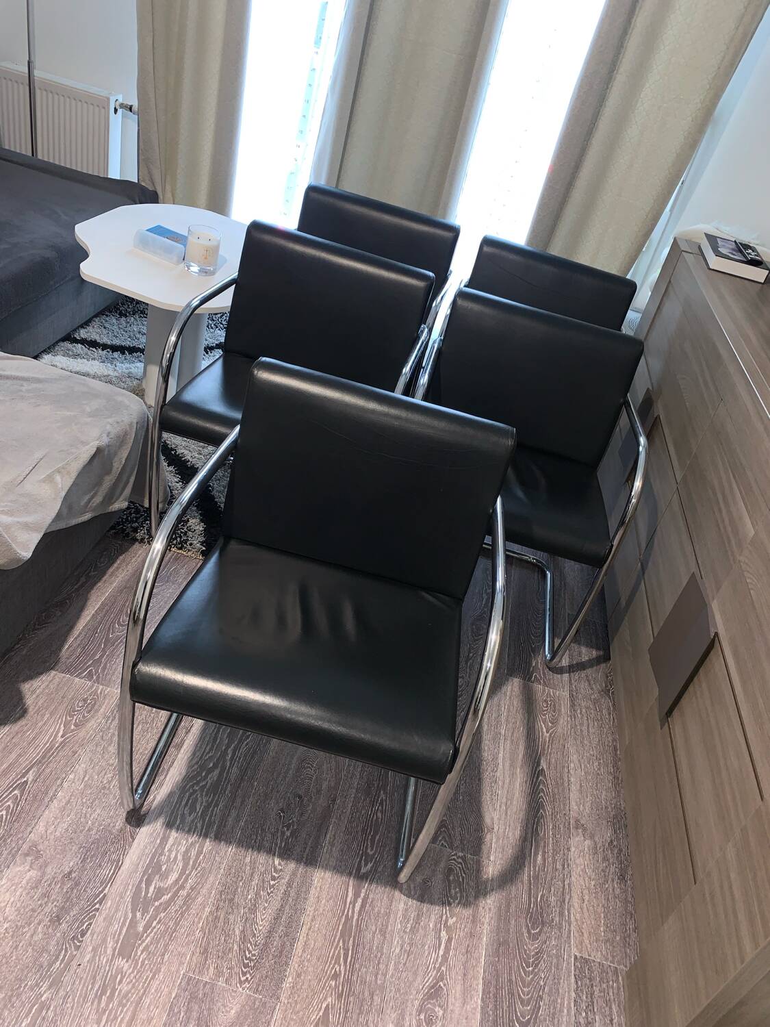 Set of 5 BRNO office chairs, Fasem