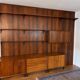 Library and rosewood wall panels from the 1970s.