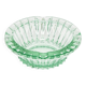 Green crystal glass bowl ashtray, mid-century, Italy, 1970s.