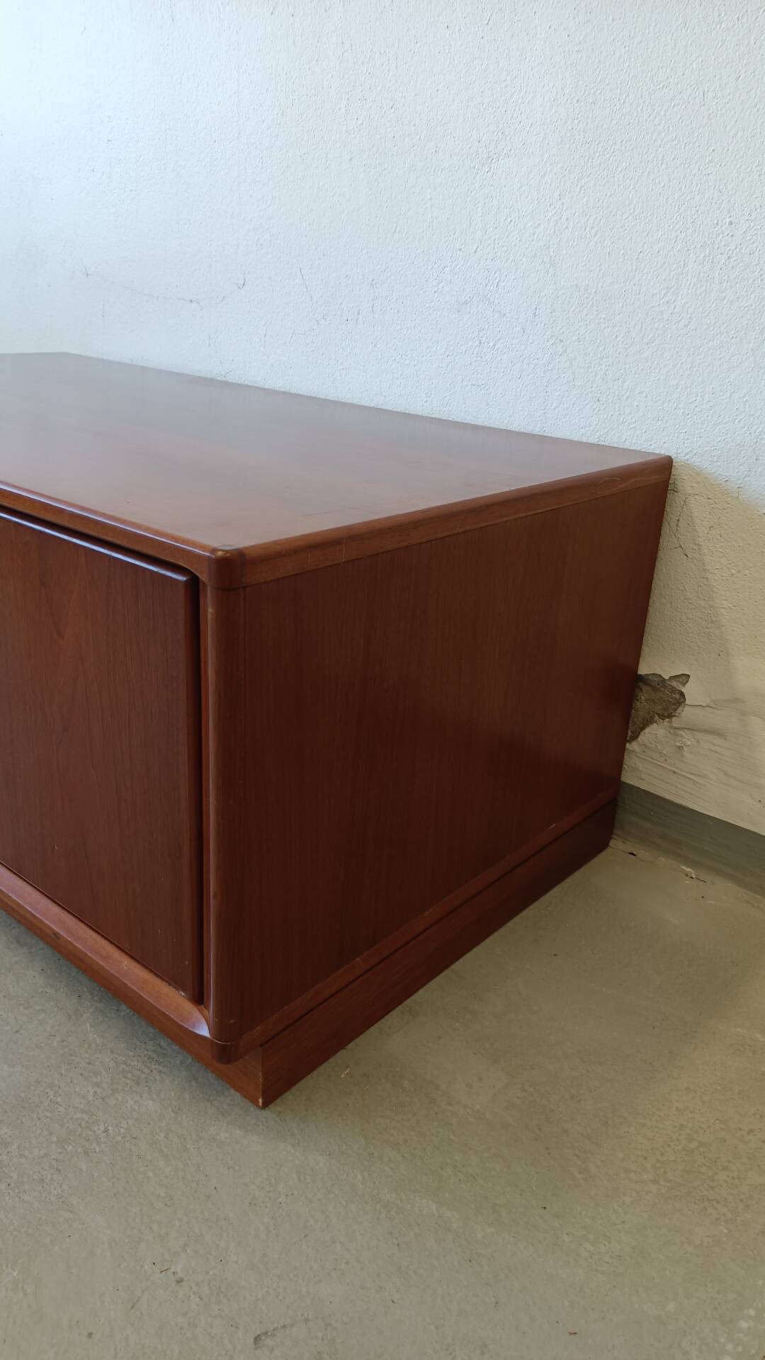 Low teak chest