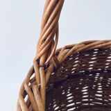Large round wicker basket