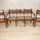 Antique Rosewood Parlor Set with Carved Backrests, Set of 3