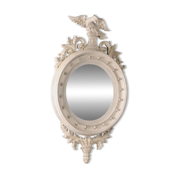 Antique Regency mirror in gilded wood, Italy, early 20th century.