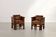 Pair of Amsterdam School walnut armchairs, Netherlands, c. 1930