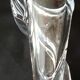 Vase of the crystal factory of Vannes le Châtel - " Verticalized cornucopia " - 70s