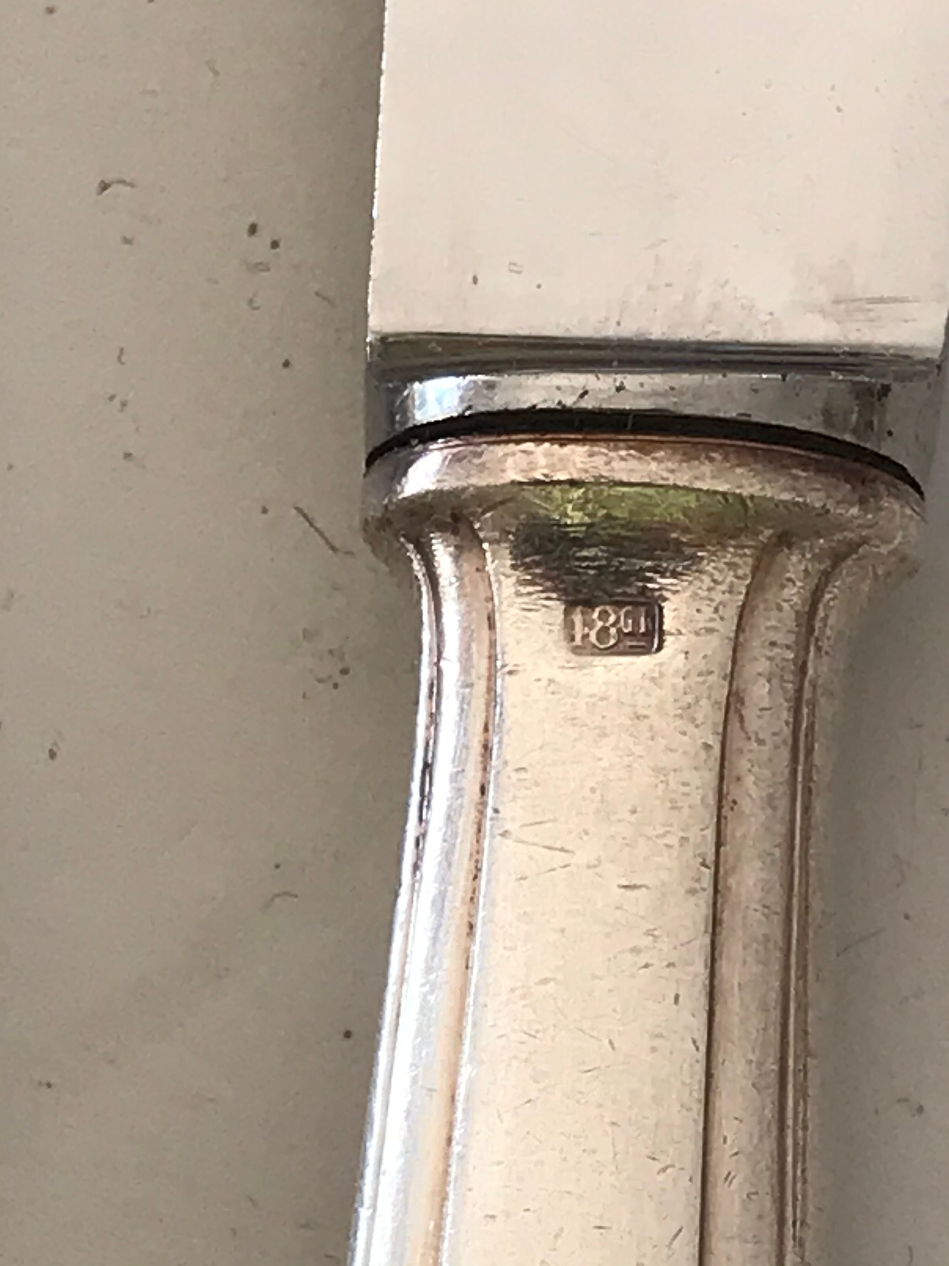 Silver metal art deco cutlery set J.Perrin