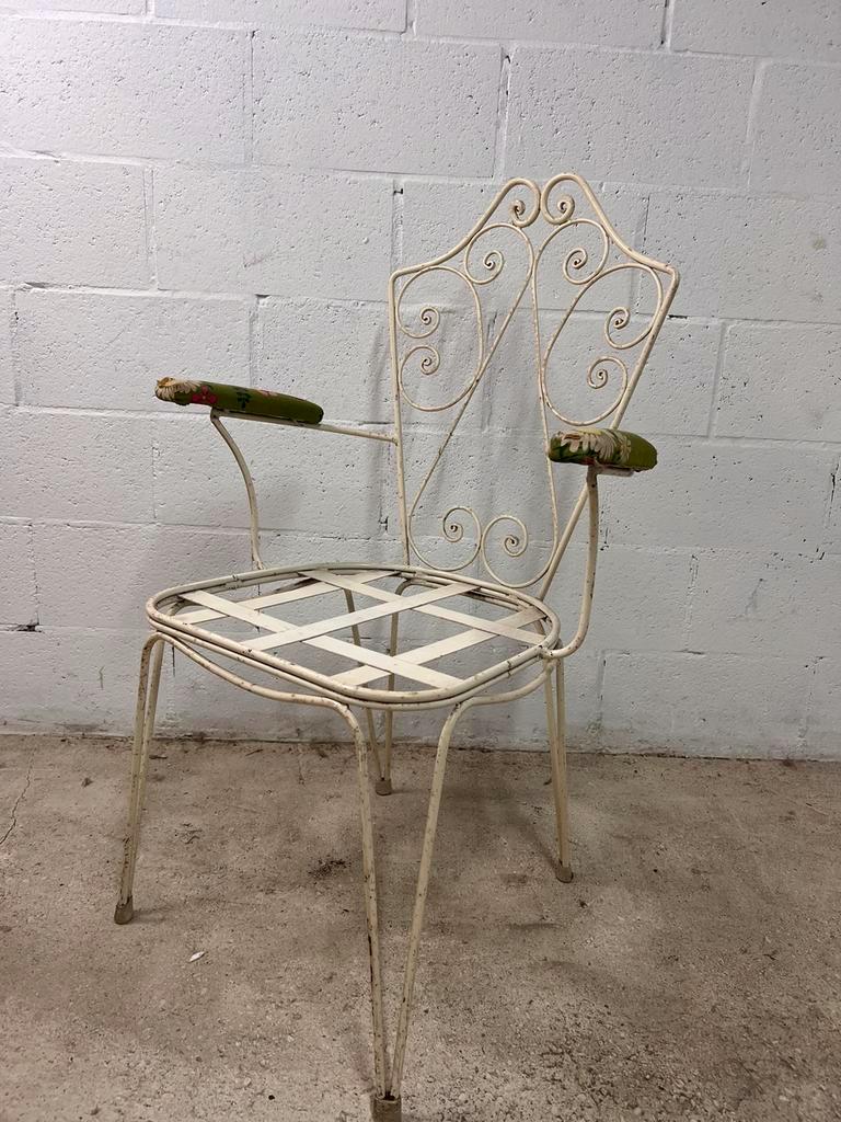 Vintage iron garden chair