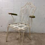 Vintage iron garden chair