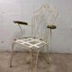 Chaise de jardin en fer vintage