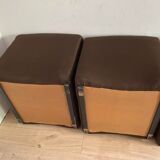 Lot 6 fauteuils tissu en polystyrène rigide année 50/60