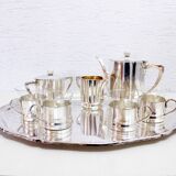 Art Deco service in silver metal SIGG