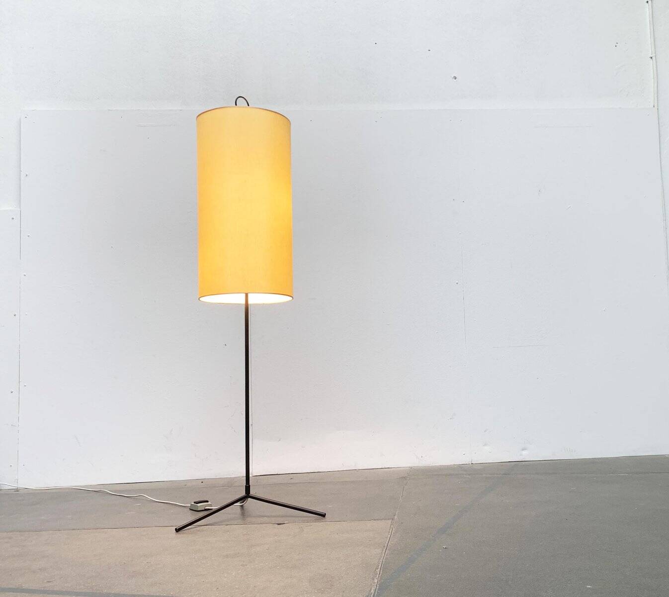 Mid-century minimalist tripod floor lamp