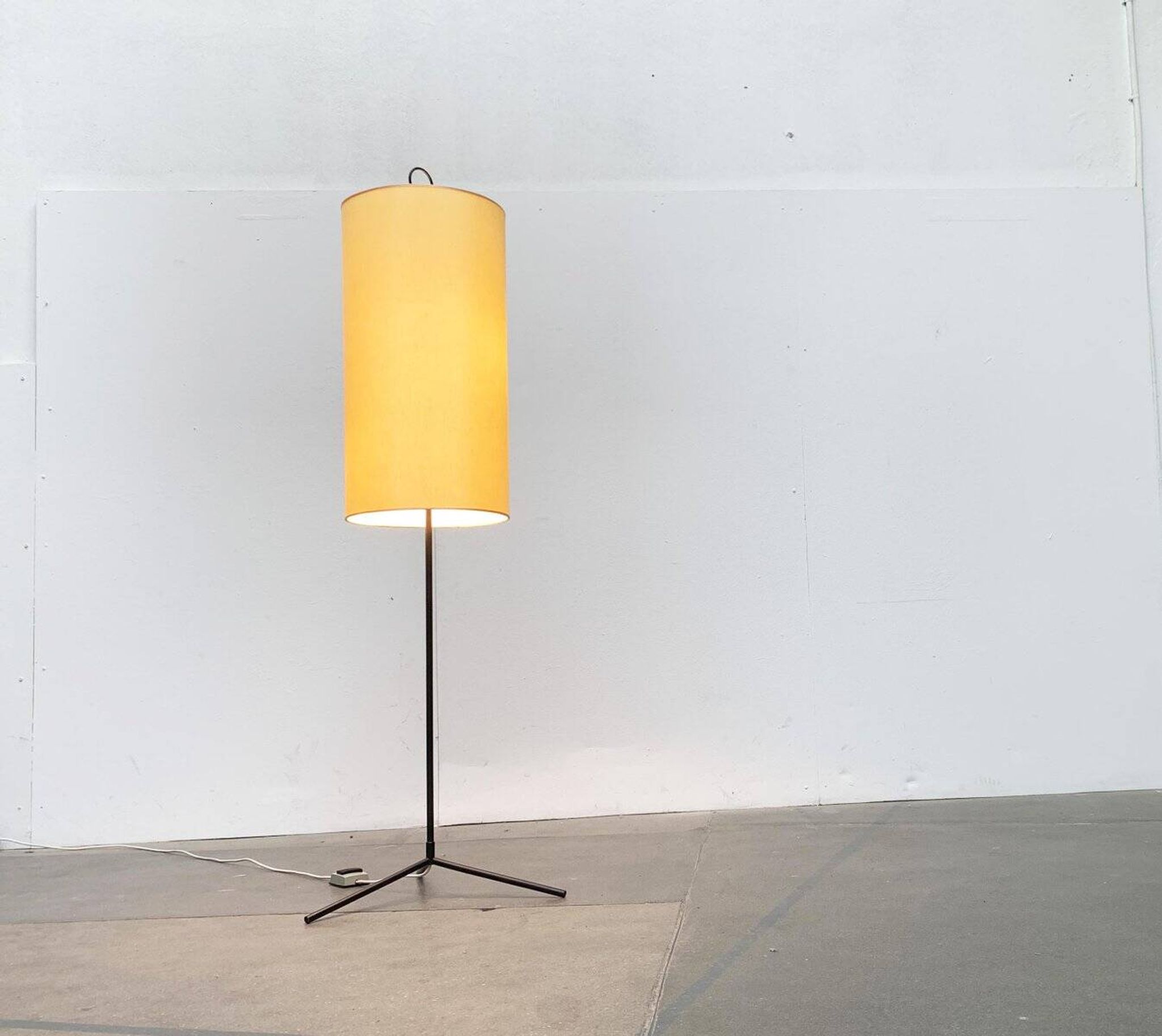 Mid-century minimalist tripod floor lamp