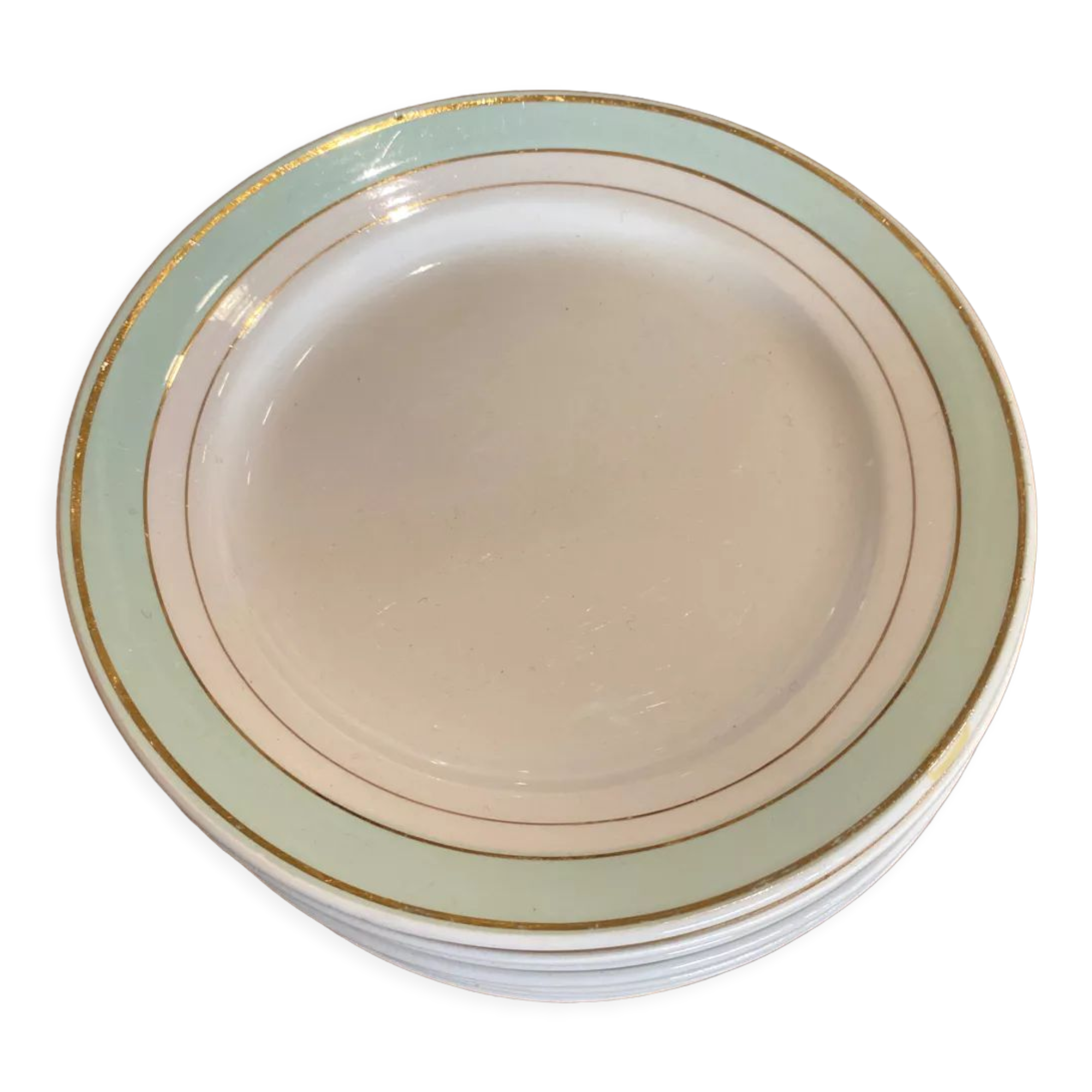 Dessert plate porcelain of Luneville Epinay