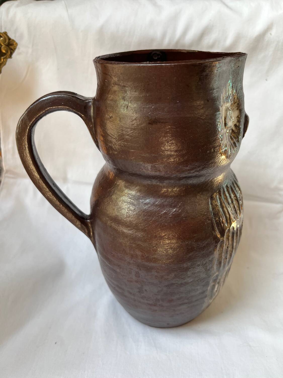 Vintage owl pitcher