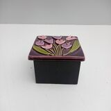 Mithé Espelt - "Tulips" jewelry box in glazed ceramic - 1965