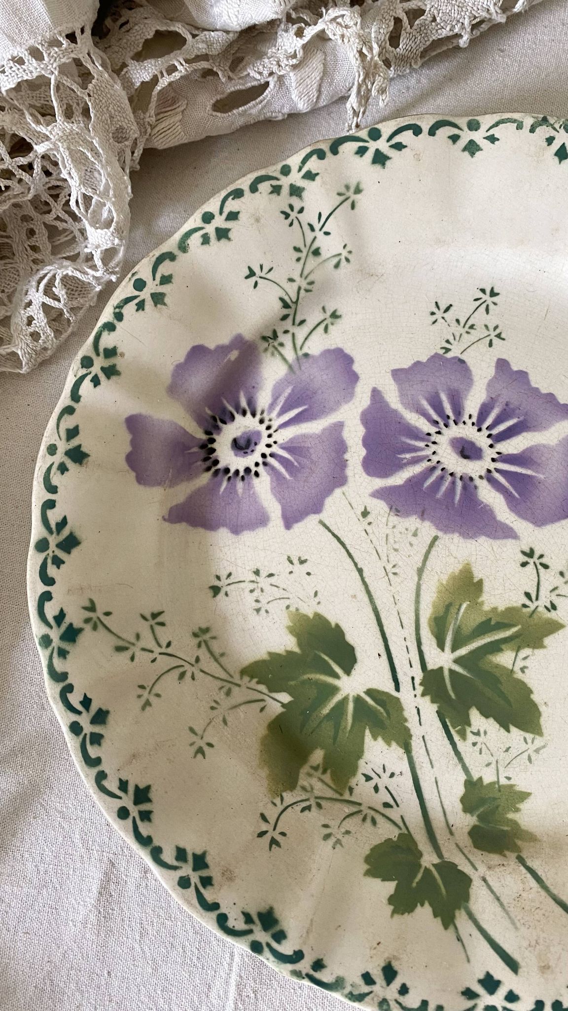 Assiette terre de fer St amand A Lebacqz & Bouchart