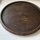 Mid-Century wooden platter or trivet - D 24 cm