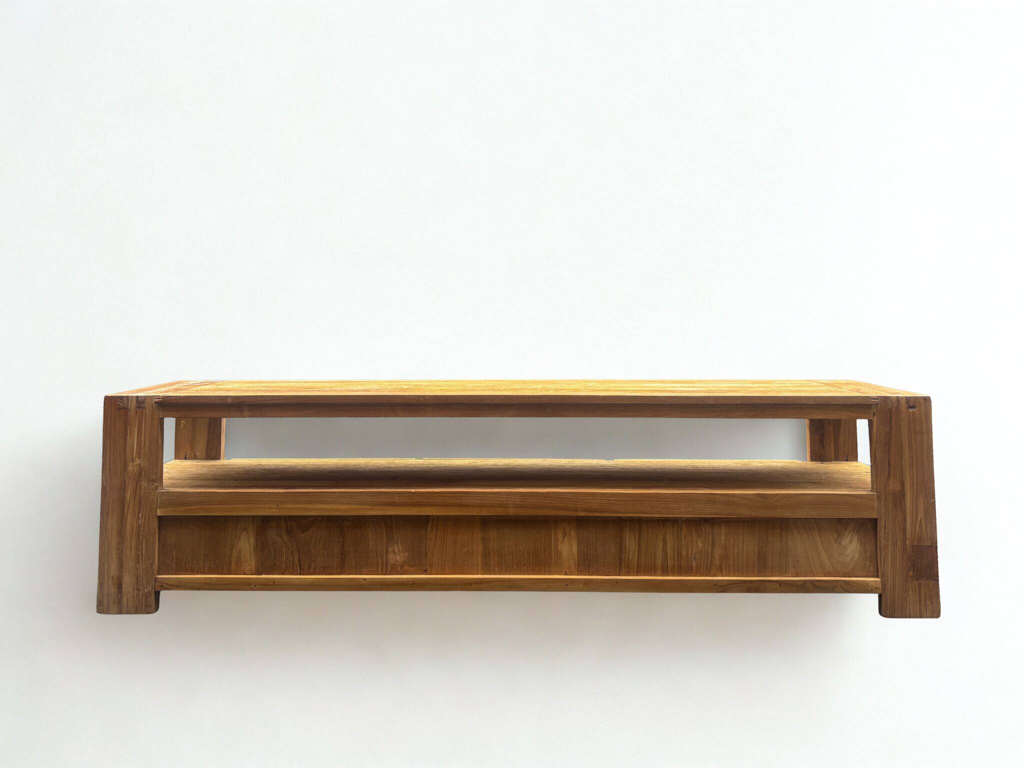 Low solid wood furniture with drawers