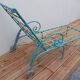 Lot 2 chaises longues anciennes fer forgé et ses 2 guéridons