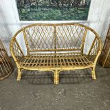 Rattan bench