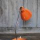 Aluminor table lamp, orange bedside lamp, desk lamp, art lamp
