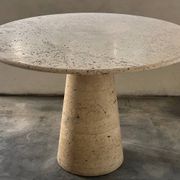 Table à manger en travertin Up & Up, Italie, années 1970