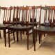 Set of 6 Scandinavian chairs in rosewood, 1960.