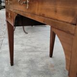 Louis XVI style flat desk in 19th century mahogany