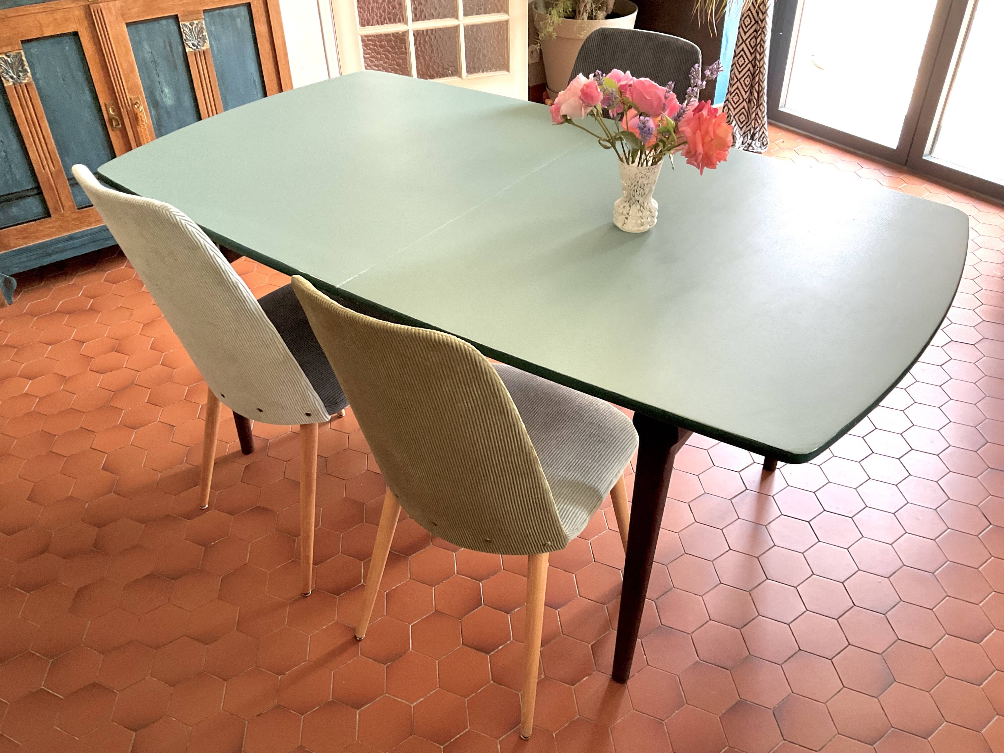 Trio of Scandinavian velvet chairs