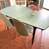 Trio of Scandinavian velvet chairs
