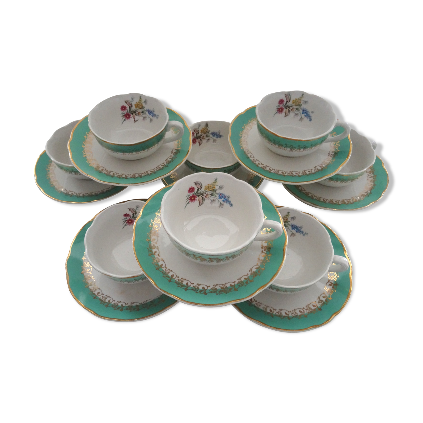 Tasses à café Sarreguemines Digoin