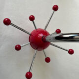 Vintage red Sputnik coat rack