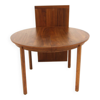 Scandinavian walnut dining table, Sweden, 1960s