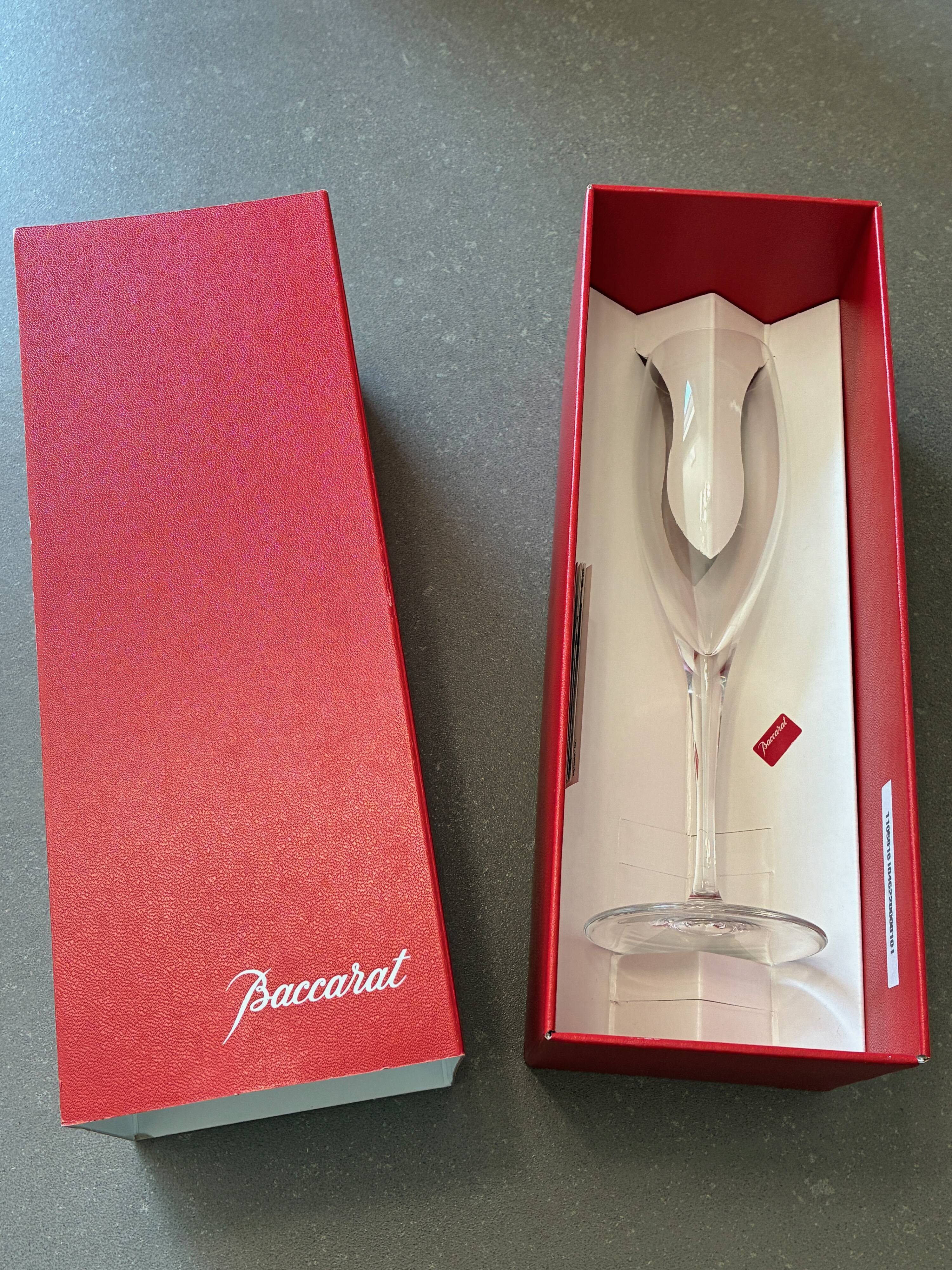 Baccarat crystal glassware service, Saint Remy model in original boxes.
