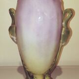 Art Nouveau vase in Lunéville earthenware