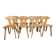 Set of 8 bistro chairs from the 1960s