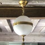 Vintage pendant light, frosted glass ball pendant light, ceiling lamp, chandelier