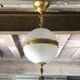 Vintage pendant light, frosted glass ball pendant light, ceiling lamp, chandelier