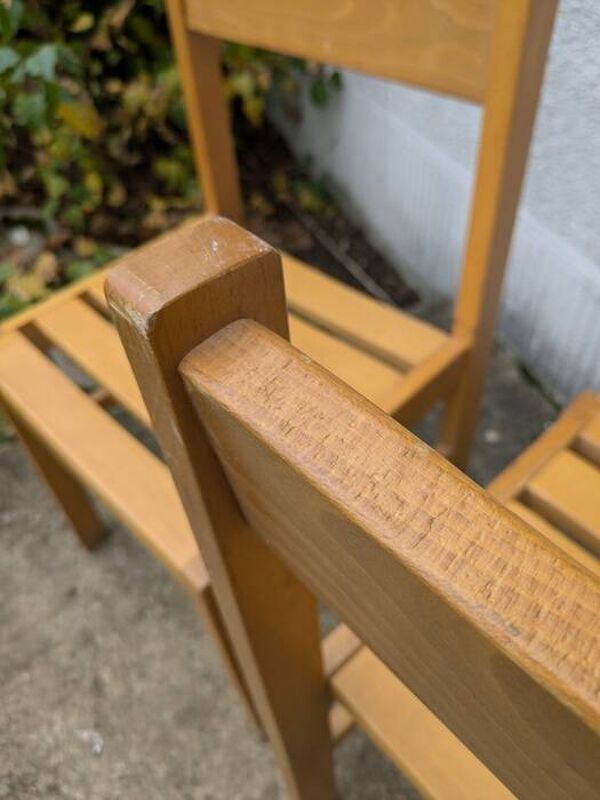 Paire de chaises de style André Sornay