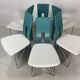 Ensemble de 6 chaises à repas Memphis en bouclé, années 1980