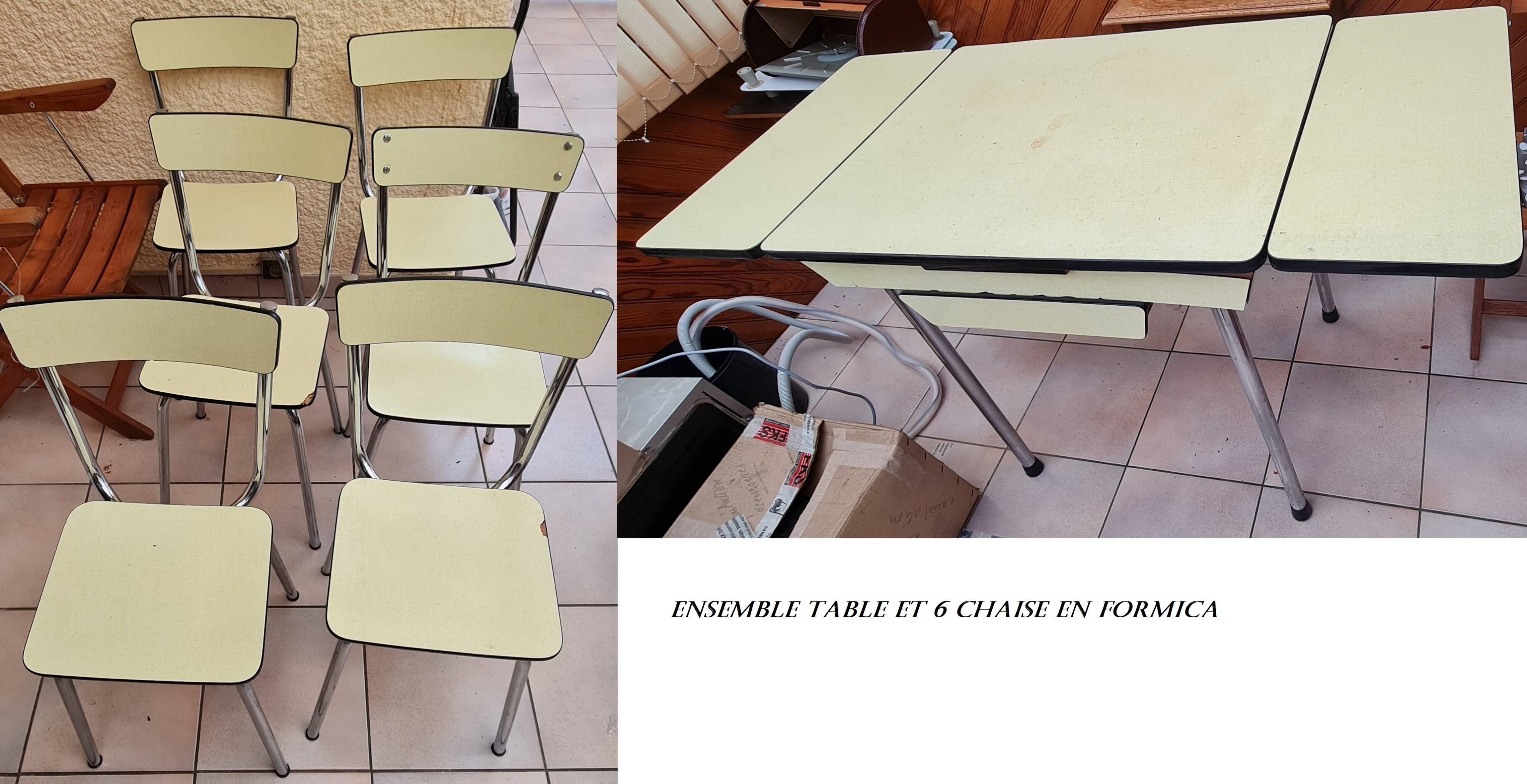 Table de cuisine et chaises