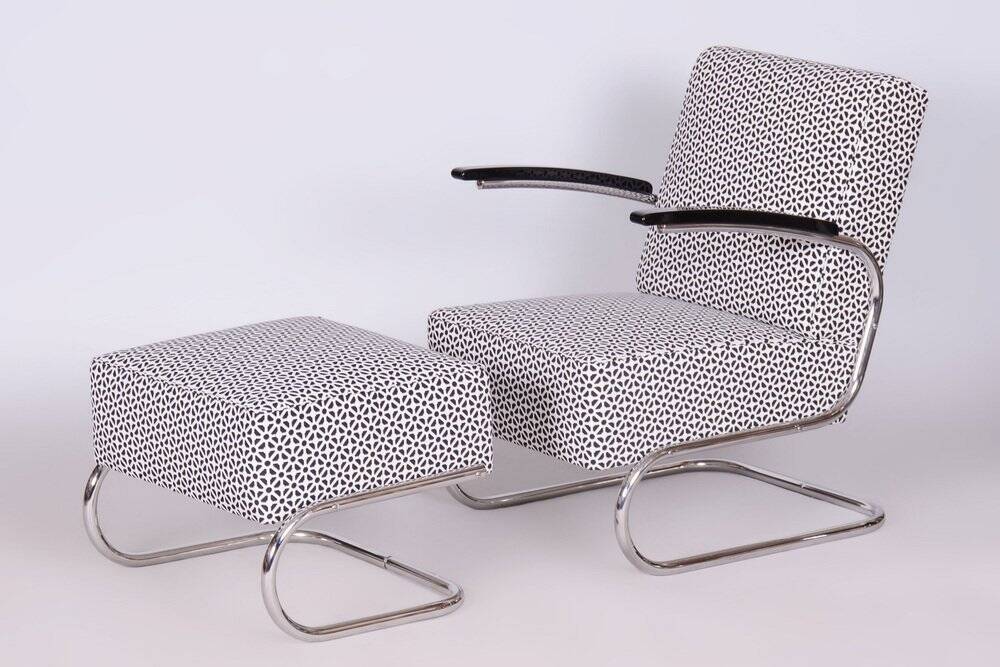 Bauhaus Armchair in Chrome attributed to W. Gispen for Mücke-Melder, Czech, 1930s