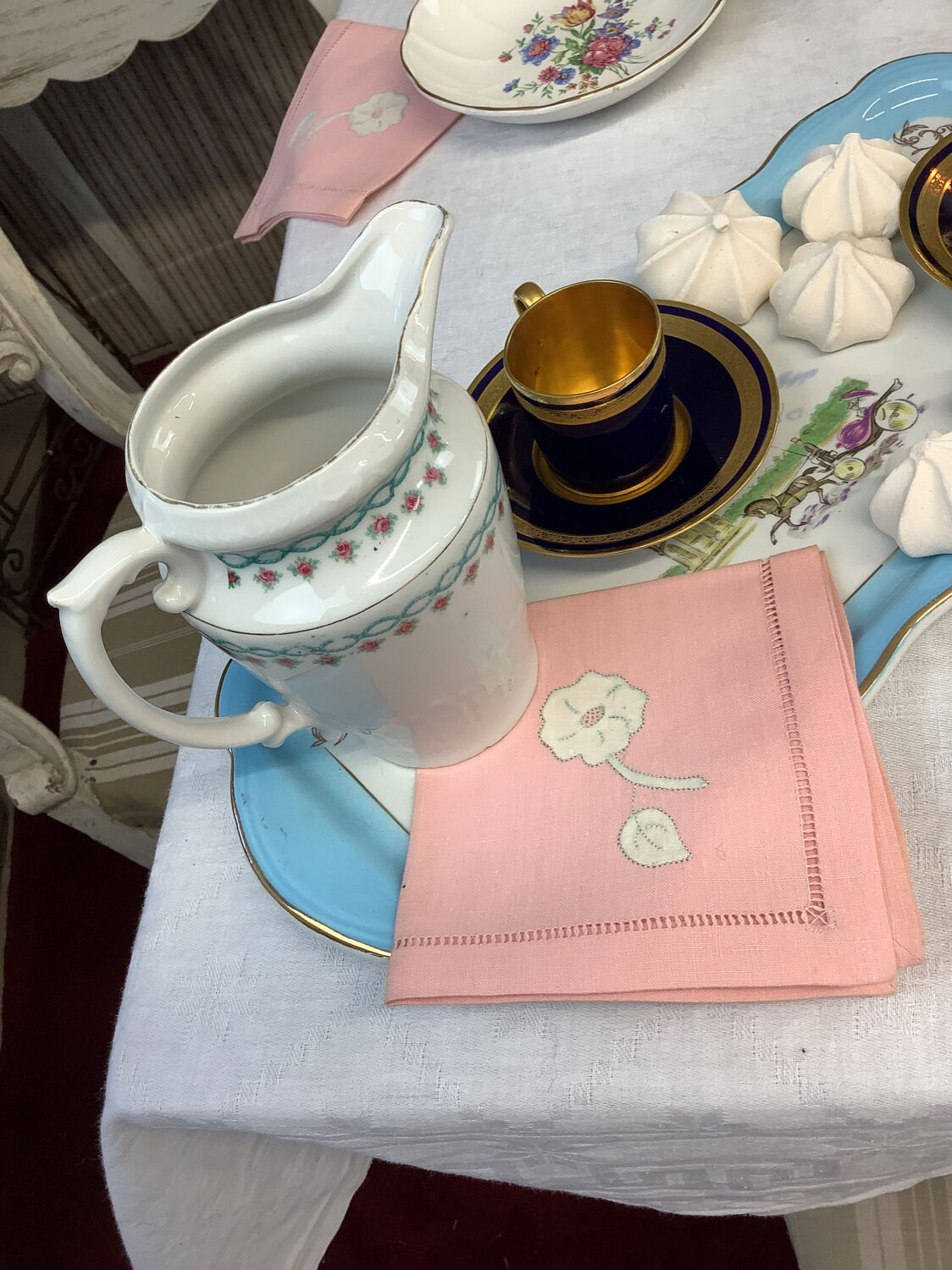 6 cups & saucers Tours porcelain