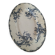 Antique oval earthenware dish – “Iris” model Clairefontaine