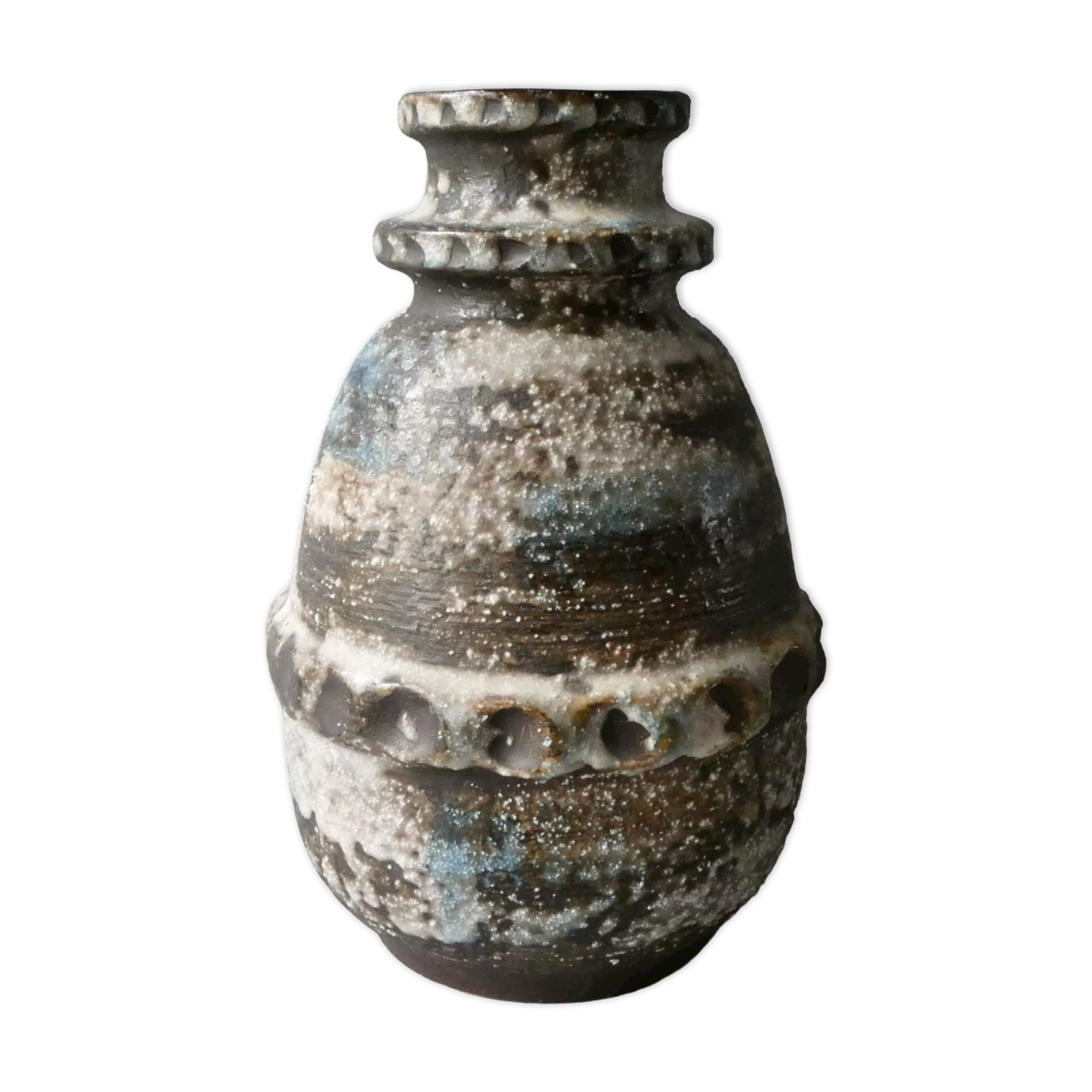Carstens Tönnieshof ceramic vase, W Germany, 60s, H 31 cm
