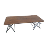 Table basse sur tréteaux